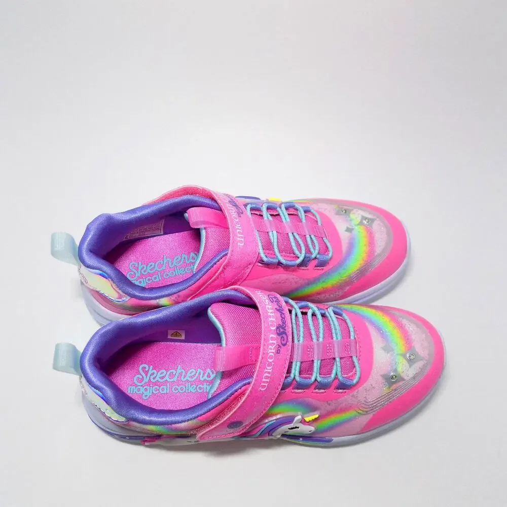 Skechers Unicorn Chaser Light-Up Girls Sneaker - Kids Size 3